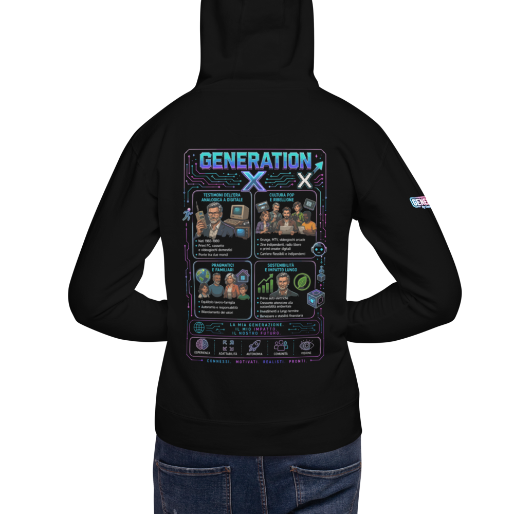 GENERATION GENESIS "Collection Heroes" Felpa con cappuccio unisex