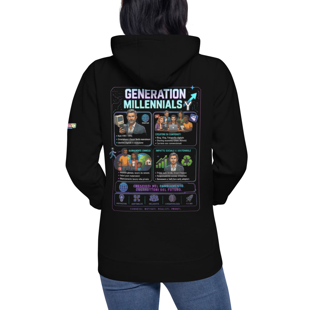 GENERATION ECHO "Collection Heroes" Felpa con cappuccio unisex