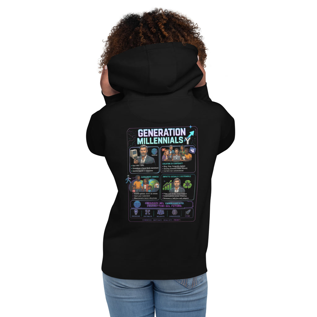 GENERATION ECHO "Collection Heroes" Felpa con cappuccio unisex