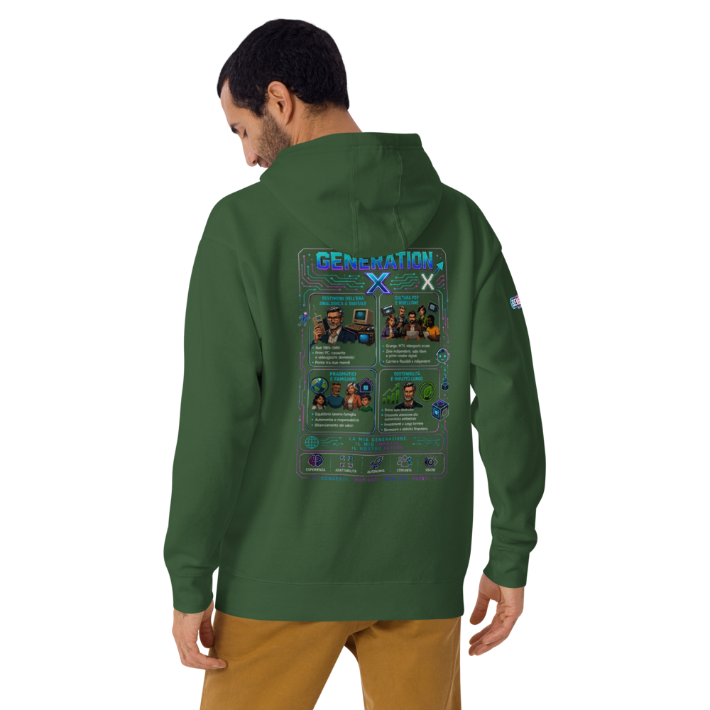 GENERATION GENESIS "Collection Heroes" Felpa con cappuccio unisex