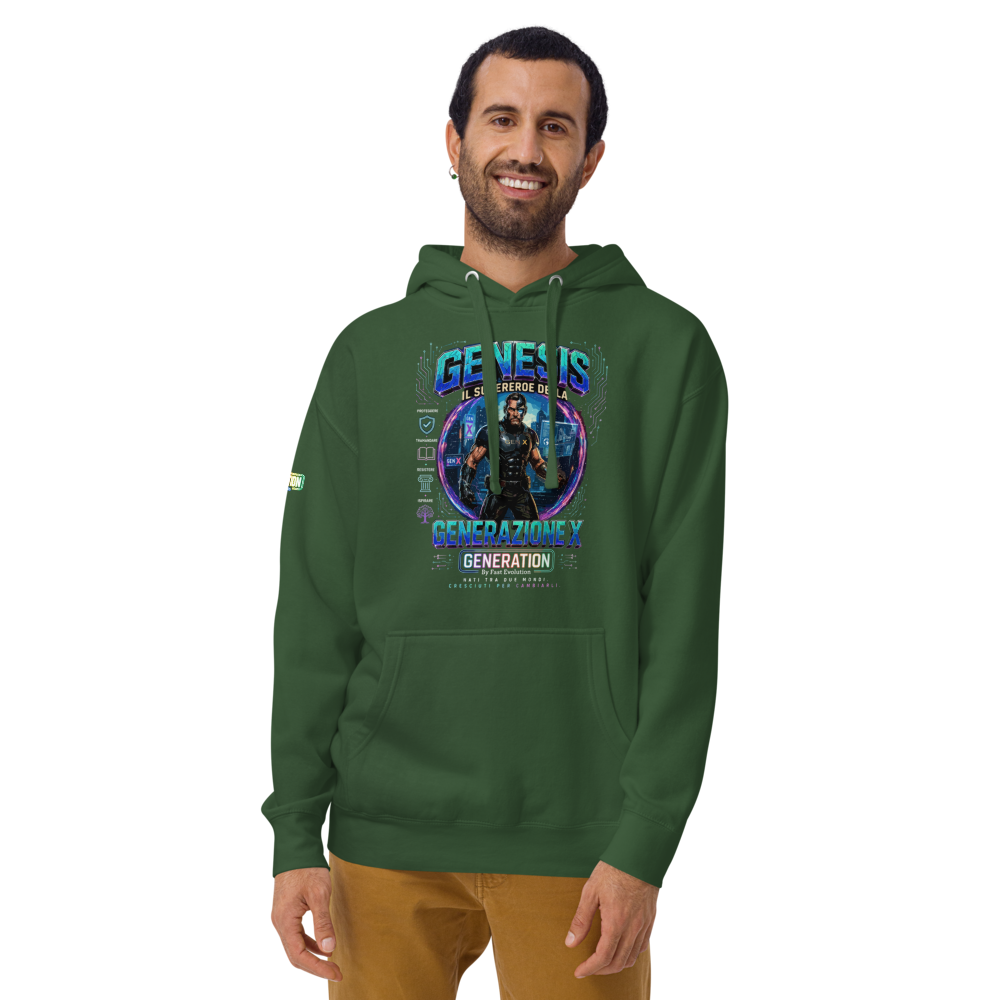 GENERATION GENESIS "Collection Heroes" Felpa con cappuccio unisex