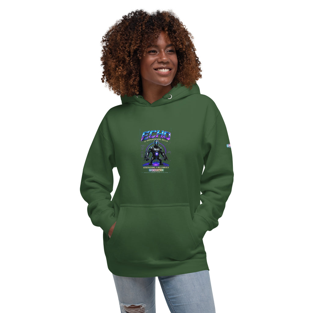 GENERATION ECHO "Collection Heroes" Felpa con cappuccio unisex