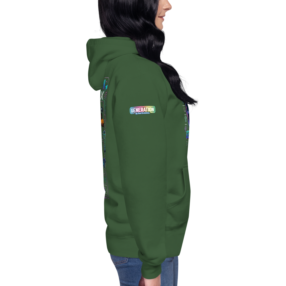 GENERATION GENESIS "Collection Heroes" Felpa con cappuccio unisex