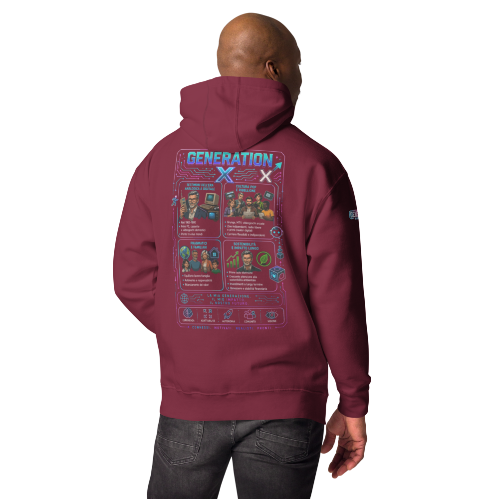 GENERATION GENESIS "Collection Heroes" Felpa con cappuccio unisex
