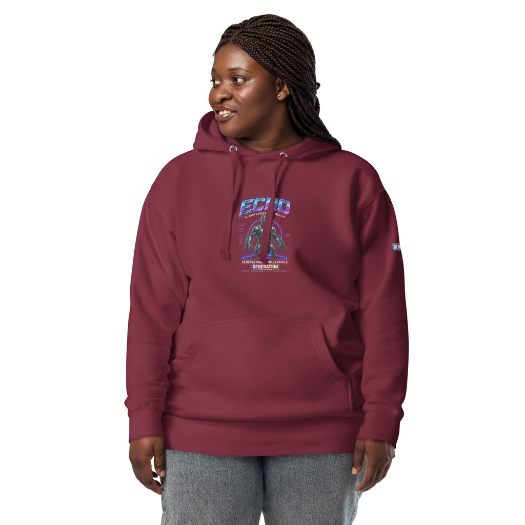 GENERATION ECHO "Collection Heroes" Felpa con cappuccio unisex