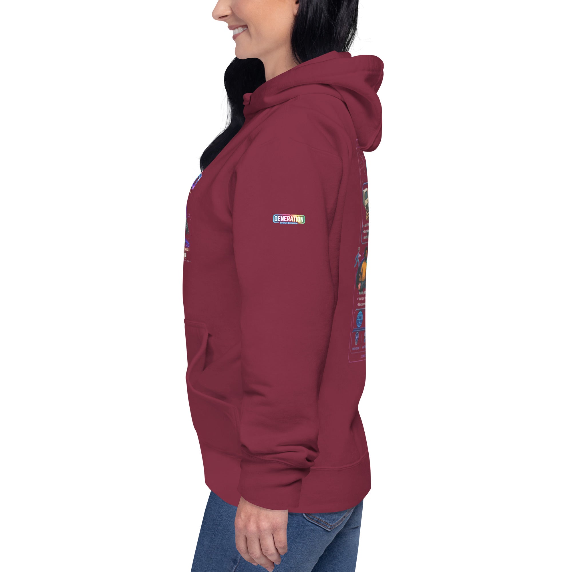 GENERATION ECHO "Collection Heroes" Felpa con cappuccio unisex