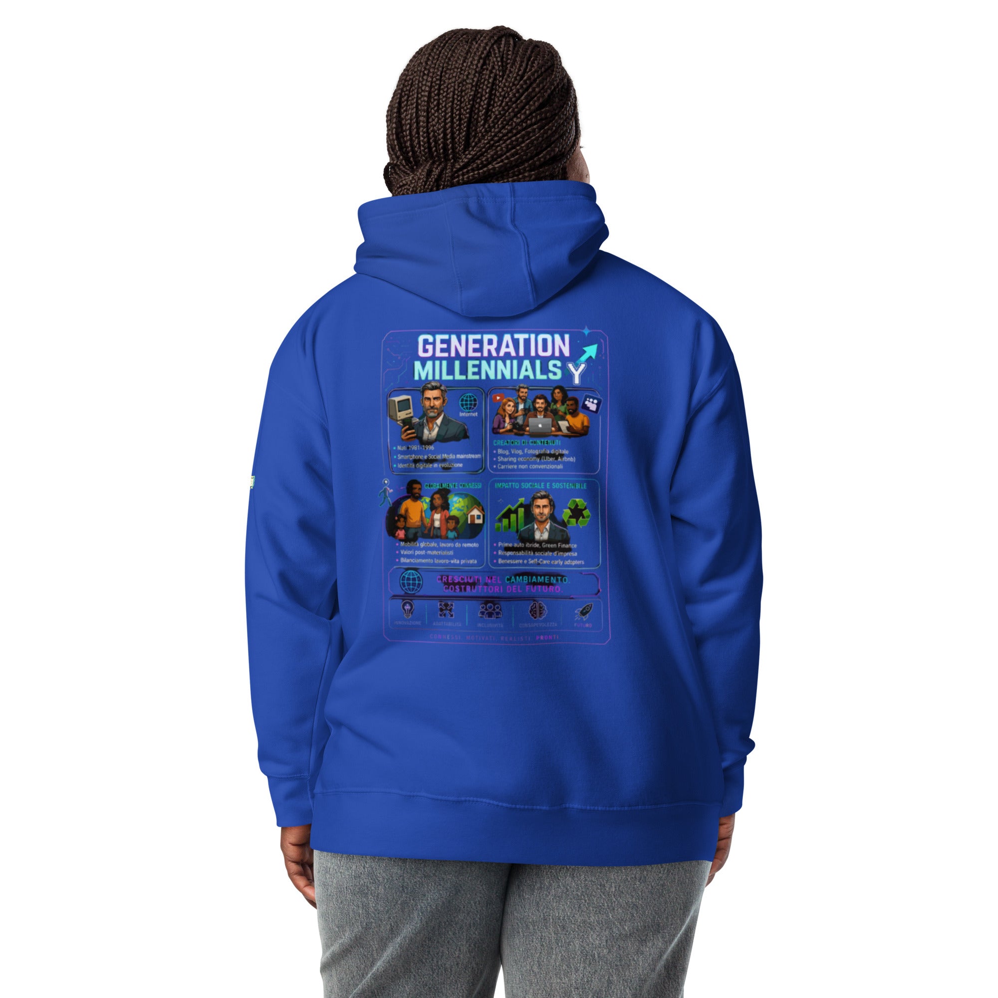GENERATION ECHO "Collection Heroes" Felpa con cappuccio unisex