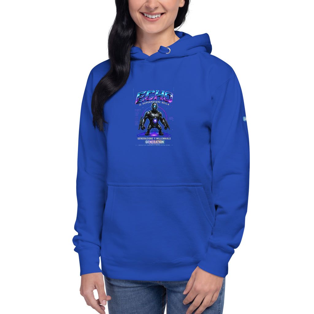 GENERATION ECHO "Collection Heroes" Felpa con cappuccio unisex